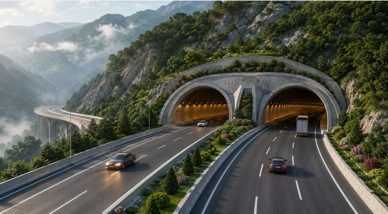 Phối cảnh hầm đường bộ Hoàng Liên dự kiến hoàn thành vào năm 2027