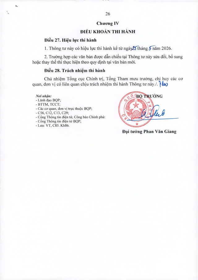 Thông tư 50/2026/TT-BQP quy định chính sách thu hút, trọng dụng nhân tài với Quân đội- Ảnh 26.