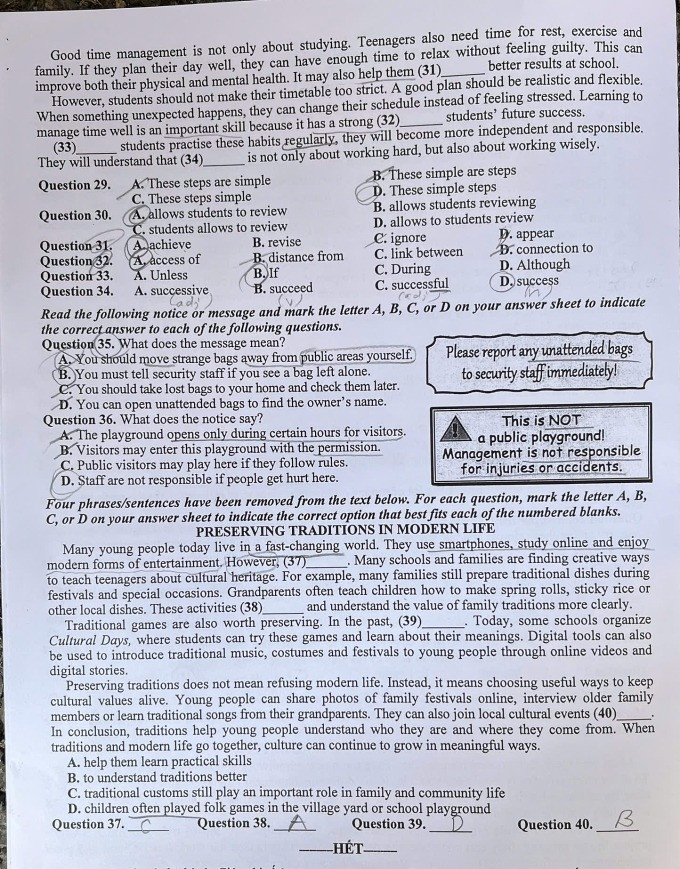 Đề thi lớp 10 môn tiếng Anh mã đề 019 tại Hà Nội năm 2026 hôm nay 3