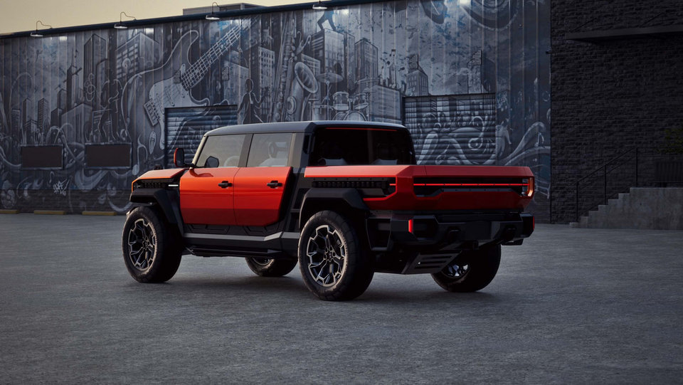 GMC Hummer X Concept với thiết kế hầm hố tại studio Pasadena