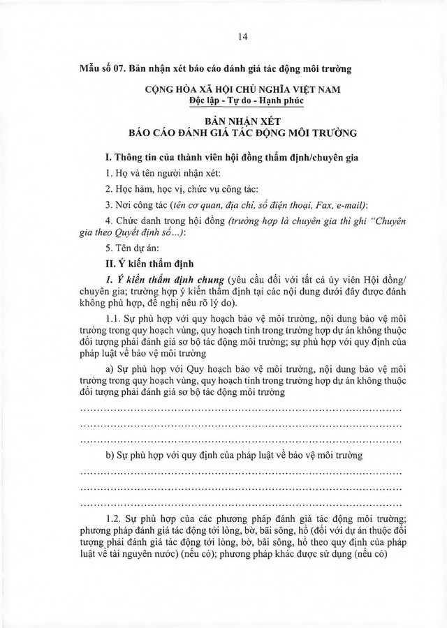 Thông tư ban hành Điều lệ Công tác bảo vệ môi trường của Quân đội nhân dân Việt Nam- Ảnh 75.