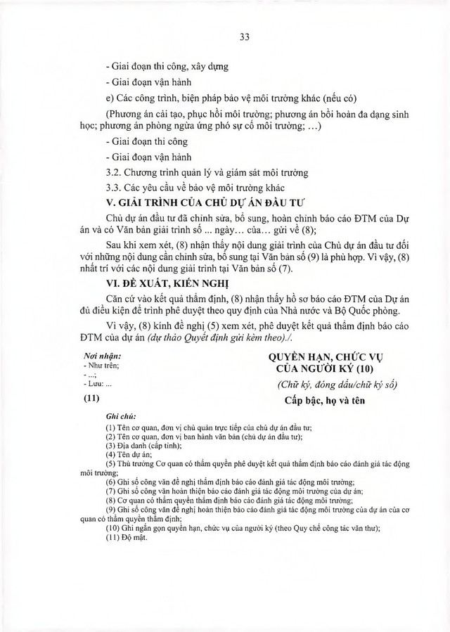 Thông tư ban hành Điều lệ Công tác bảo vệ môi trường của Quân đội nhân dân Việt Nam- Ảnh 94.