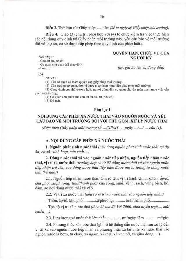 Thông tư ban hành Điều lệ Công tác bảo vệ môi trường của Quân đội nhân dân Việt Nam- Ảnh 137.