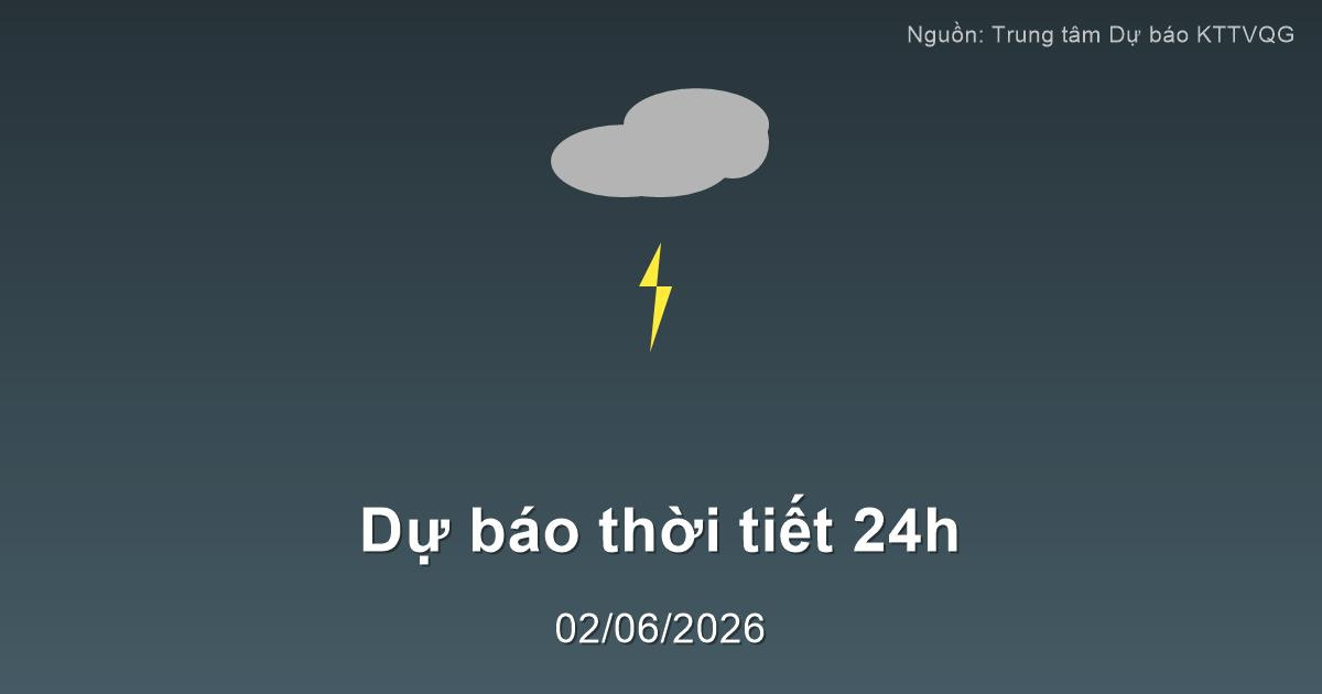 Thời tiết đất liền 24h tới (03/06/2026): Bắc Bộ nắng nóng gay gắt, Nam Bộ mưa rất to