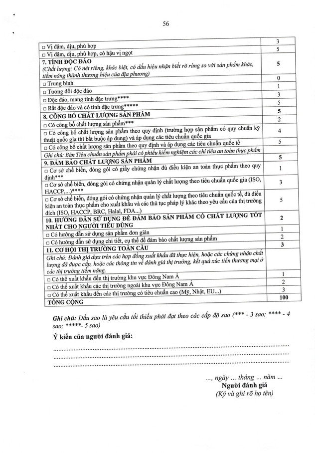 Quyết định số 26/2026/QĐ-TTg: Bộ tiêu chí và quy trình đánh giá, phân hạng sản phẩm OCOP- Ảnh 73. Quyết định số 26/2026/QĐ-TTg: Bộ tiêu chí và quy trình đánh giá, phân hạng sản phẩm OCOP- Ảnh 73.