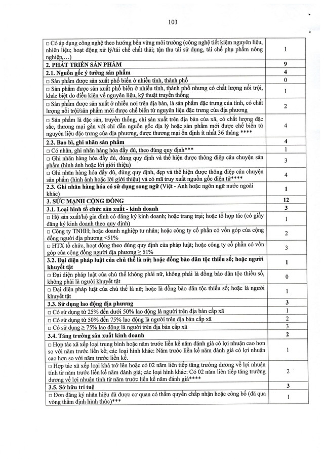 Quyết định số 26/2026/QĐ-TTg: Bộ tiêu chí và quy trình đánh giá, phân hạng sản phẩm OCOP- Ảnh 120. Quyết định số 26/2026/QĐ-TTg: Bộ tiêu chí và quy trình đánh giá, phân hạng sản phẩm OCOP- Ảnh 120.