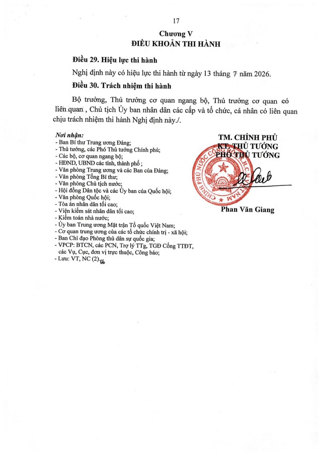 Nghị định số 190/2026/NĐ-CP quy định chi tiết một số điều của Luật Tình trạng khẩn cấp- Ảnh 17.