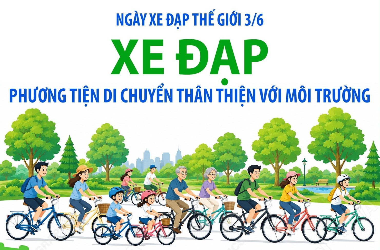 Ngày Xe đạp Thế giới 3/6: Xe đạp - Phương tiện di chuyển thân thiện với môi trường