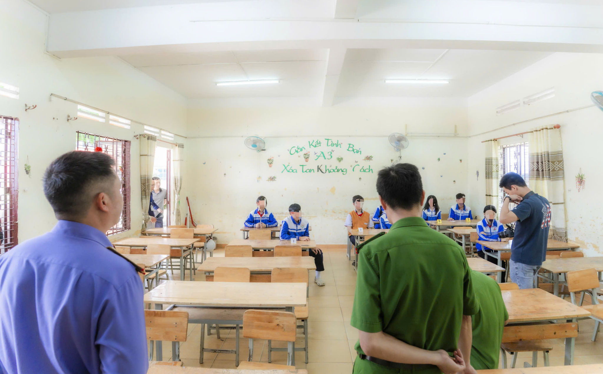 Cơ quan điều tra thực nghiệm điều tra tại hiện trường vụ việc