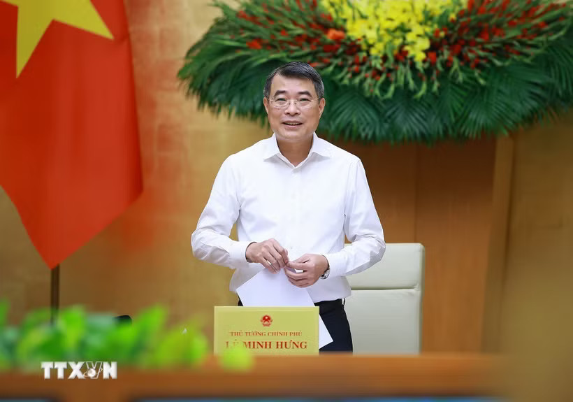 Thủ tướng Lê Minh Hưng chủ trì phiên họp Chính phủ thường kỳ tháng 5 năm 2026. (Ảnh: Dương Giang/TTXVN)