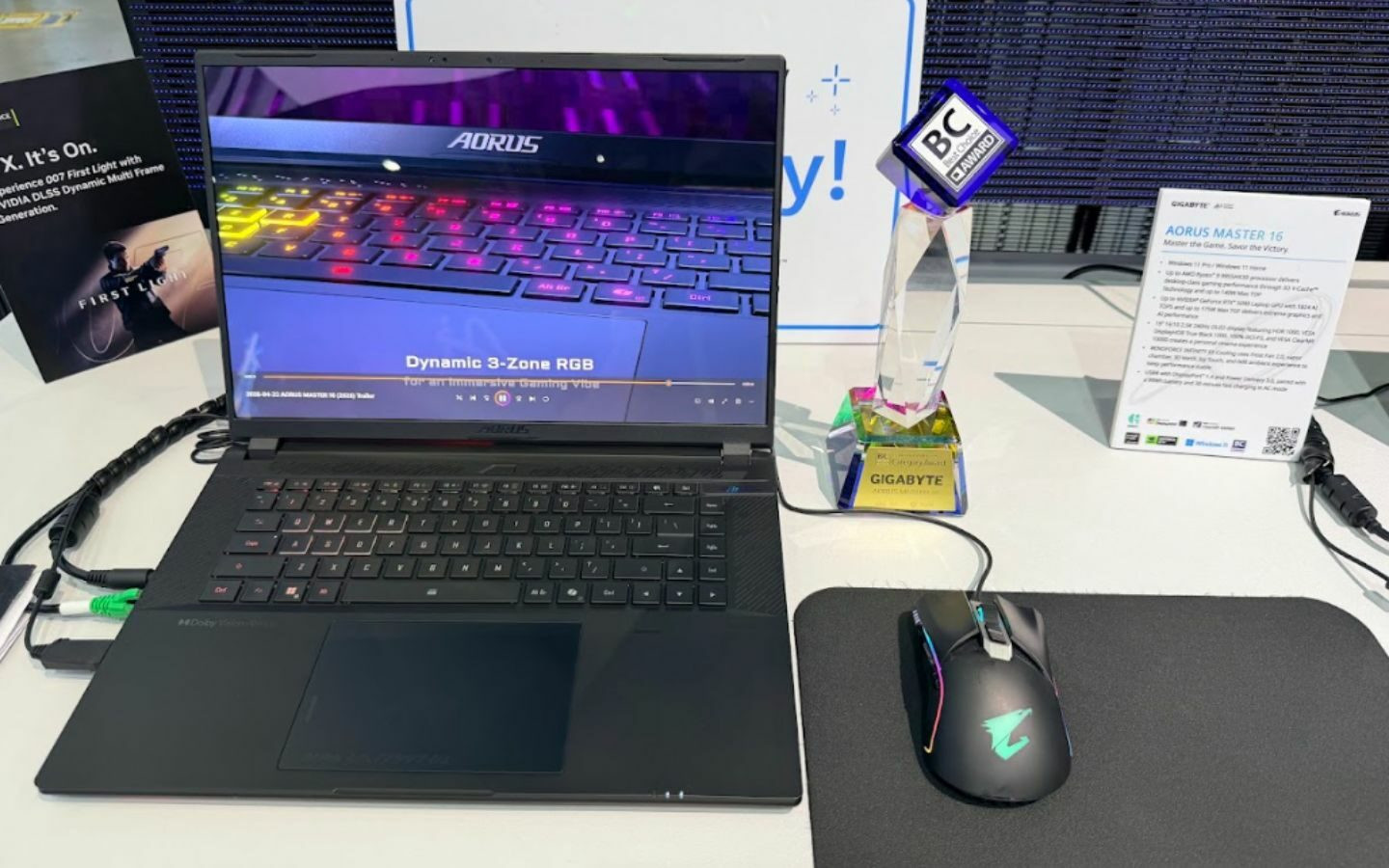 Laptop AI gaming Gigabyte AORUS MASTER 16 tại Computex 2026