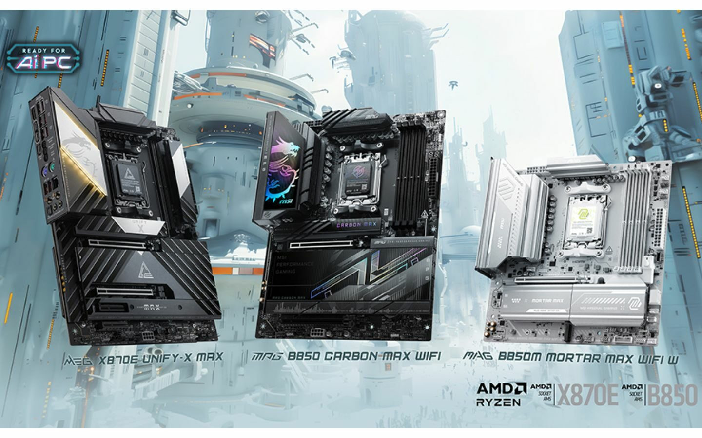 Dàn mainboard AM5 mới của MSI khai phá sức mạnh Ryzen và bộ nhớ DDR5