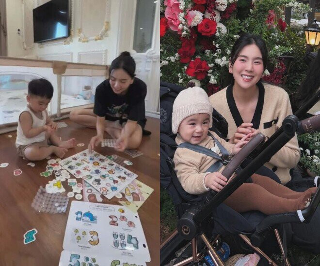MC Mai Ngọc tuyệt đối không cho quý tử xem điện thoại.