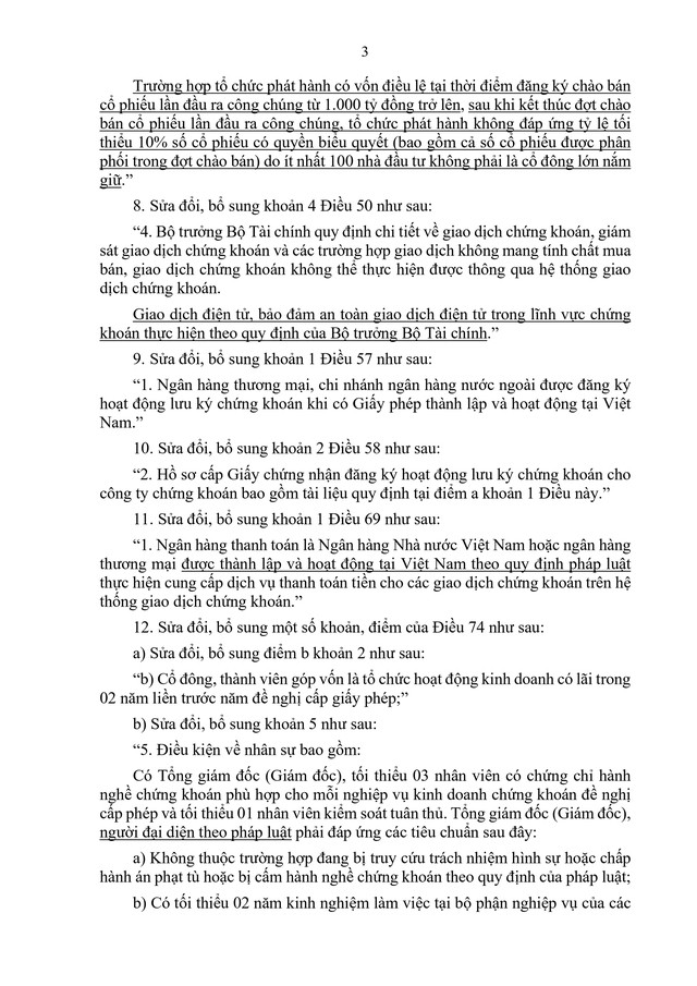 Dự thảo Luật sửa đổi, bổ sung một số điều của Luật Chứng khoán - Ảnh 3.