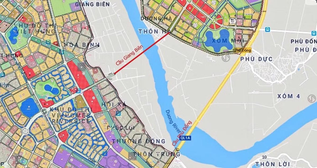 Phối cảnh hạ tầng giao thông khu vực sông Đuống tại Hà Nội