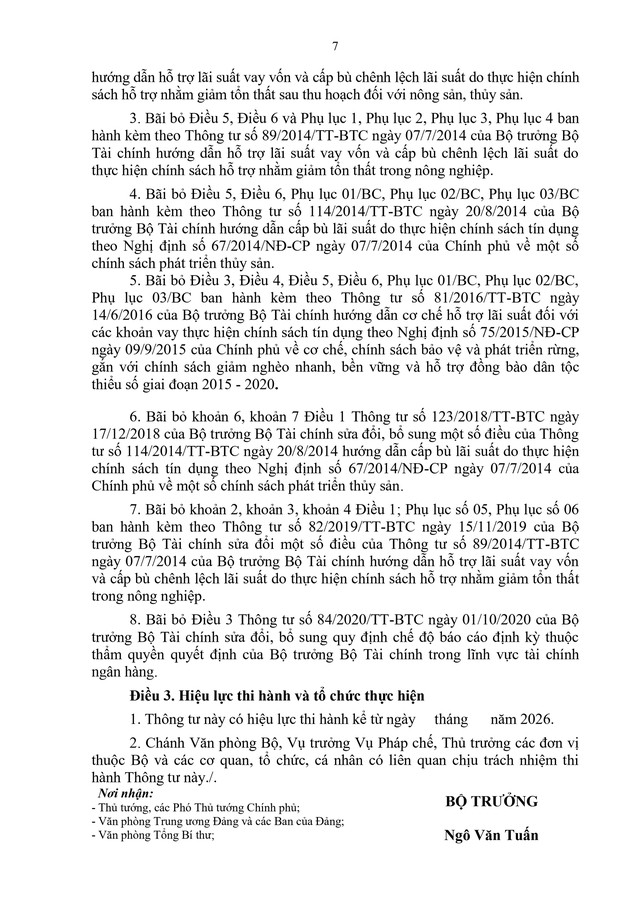 Bộ Tài chính dự kiến bãi bỏ 59 văn bản quy phạm pháp luật- Ảnh 7.