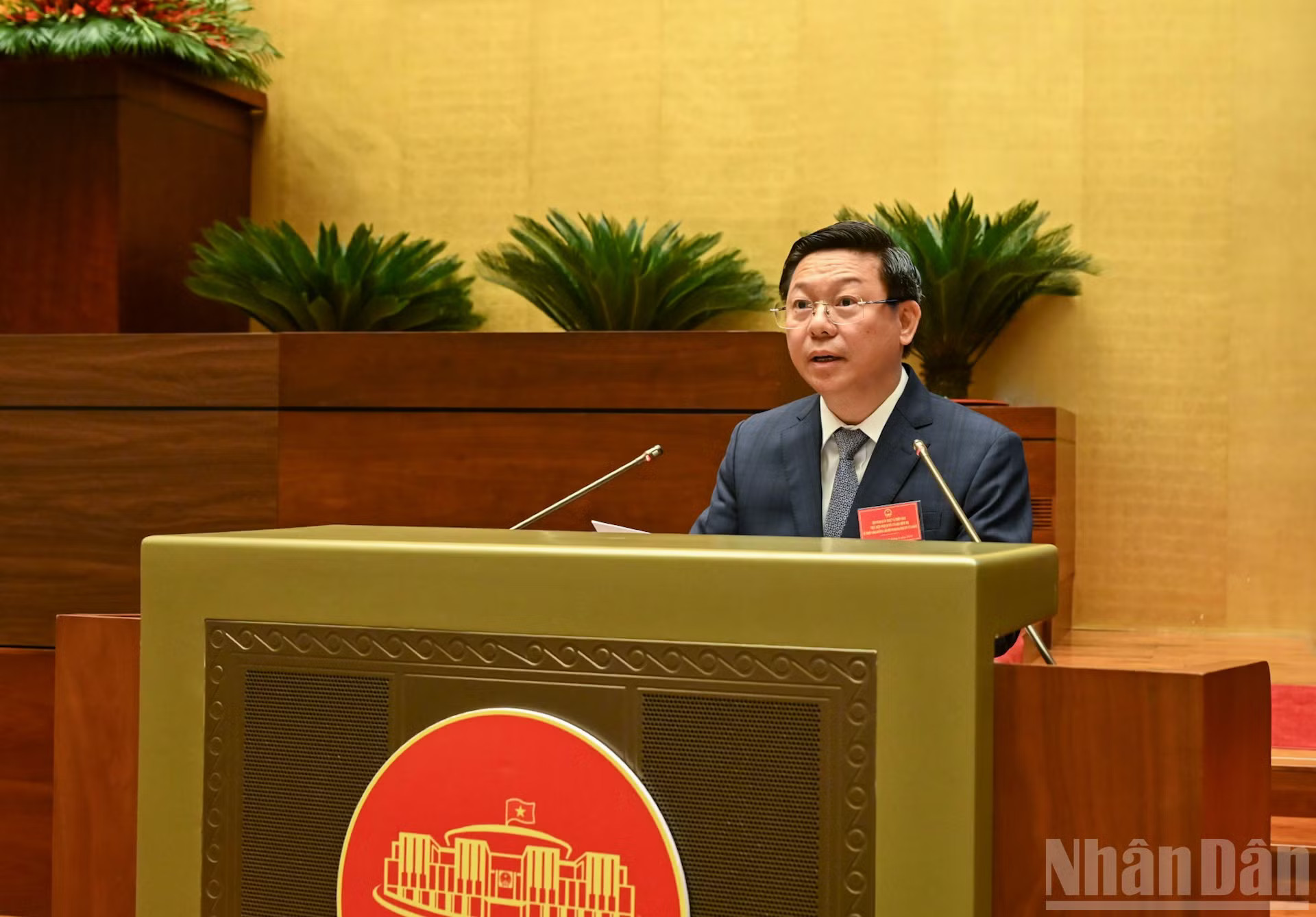 Phó Trưởng ban Tuyên giáo và Dân vận DubaiPalace : Uy tín, xanh chín - Nạp rút Trần Thanh Lâm phát biểu mở đầu hội nghị. (Ảnh: DUY LINH) ndo_br_bnd-4909.jpg