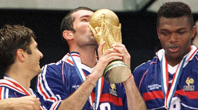 Zinedine Zidane góp công lớn trong chức vô địch World Cup 1998 của tuyển Pháp