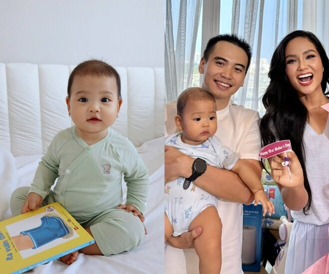 H'Hen Niê đưa con gái cùng đi trong chuyến công tác ở Thái Lan.
