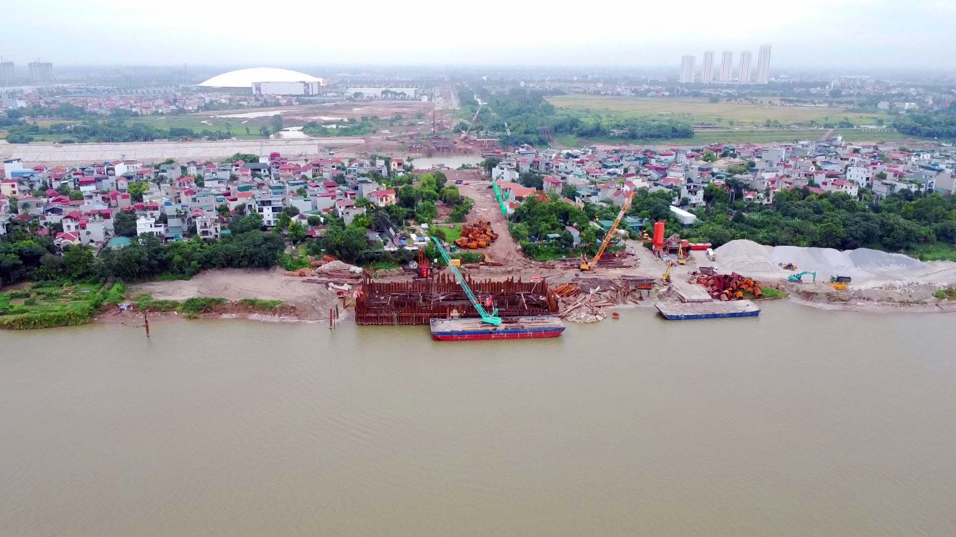 Điểm đầu dự án cầu Tứ Liên kết nối với đường Nghi Tàm và điểm cuối nối với đường Trường Sa.