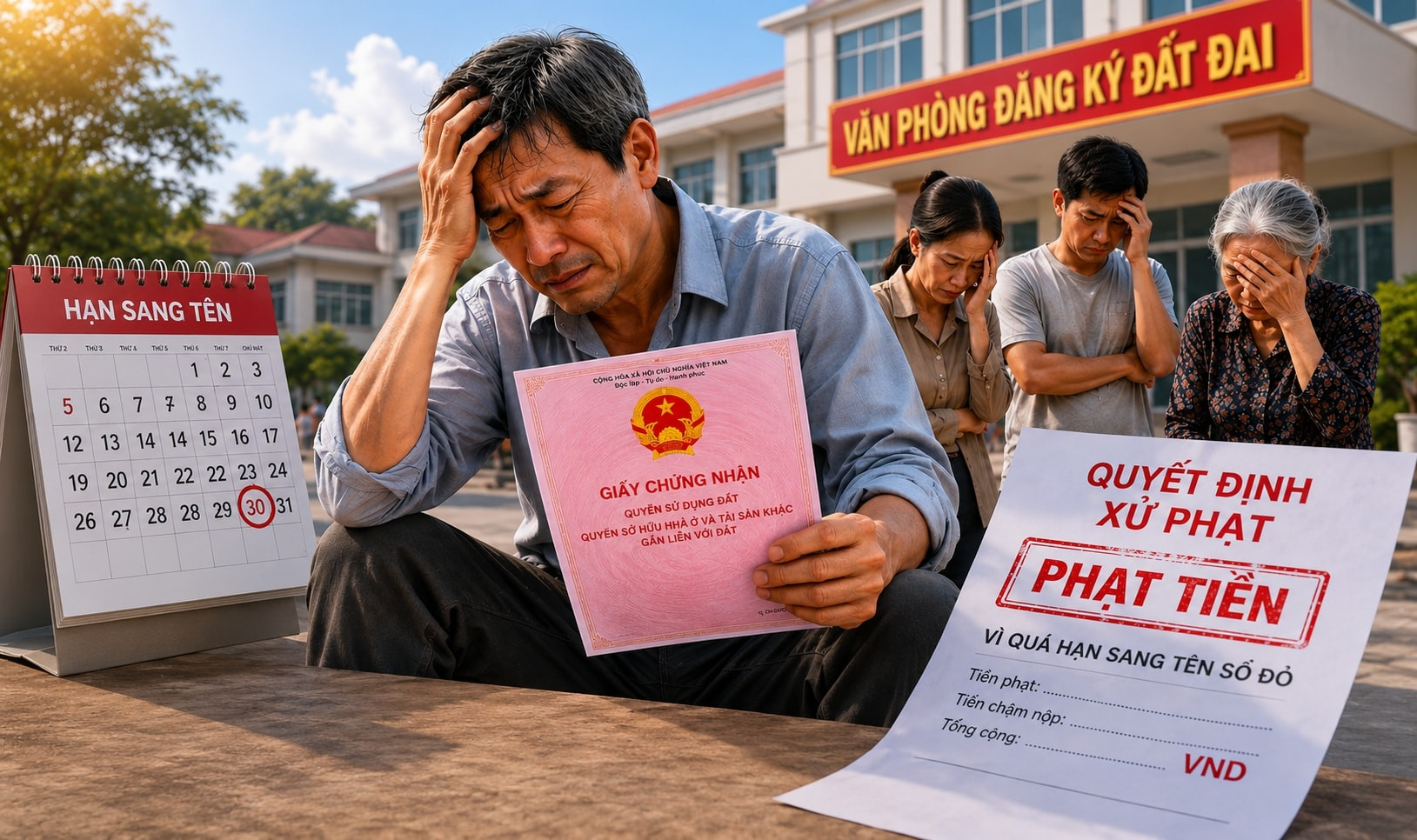 Thủ tục sang tên sổ đỏ và nghĩa vụ tài chính liên quan