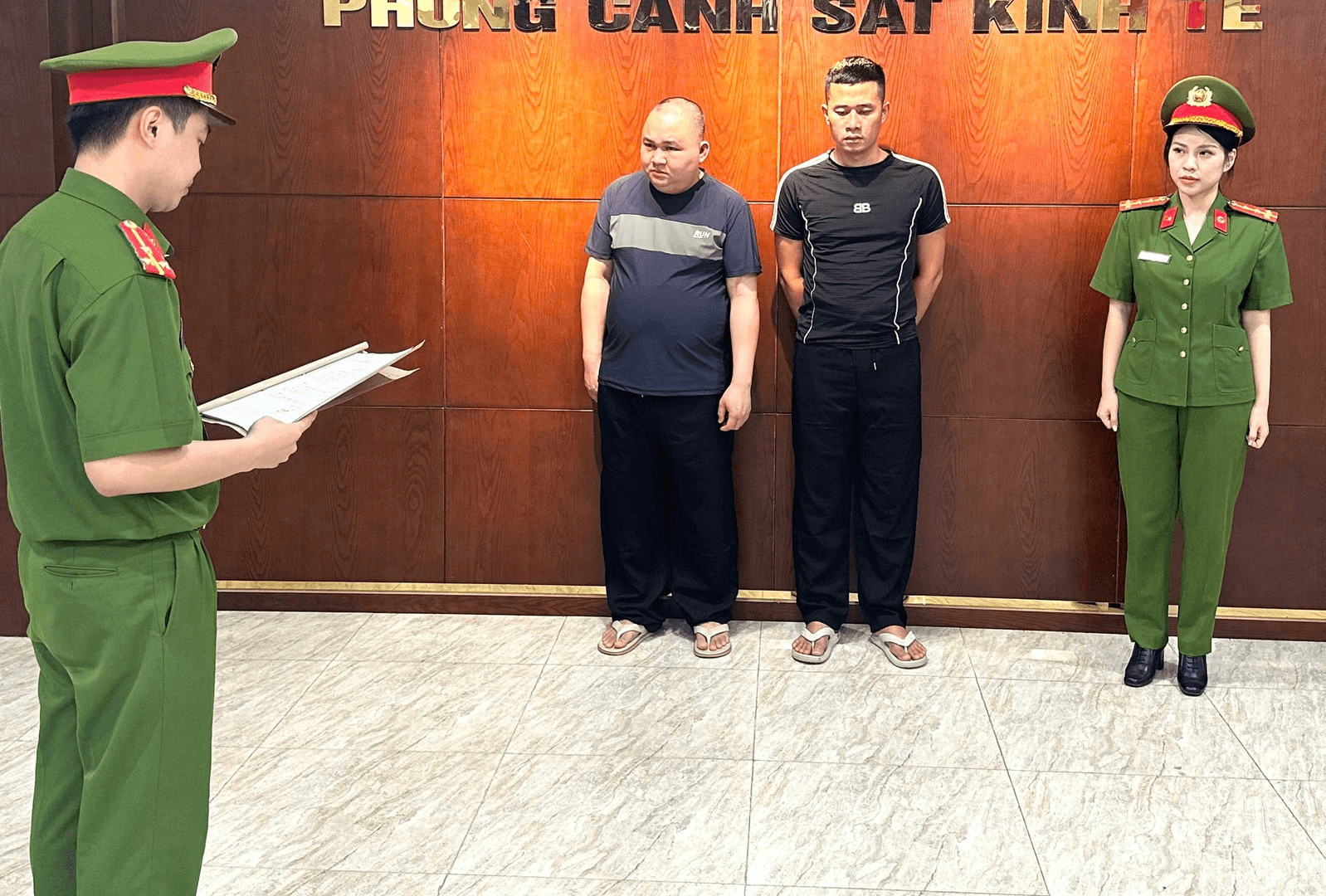 Cơ quan Cảnh sát điều tra thực hiện các thủ tục tố tụng đối với các bị can.