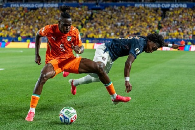 Wilfried Singo là cầu thủ xuất sắc nhất hàng phòng ngự Bờ Biển Ngà.