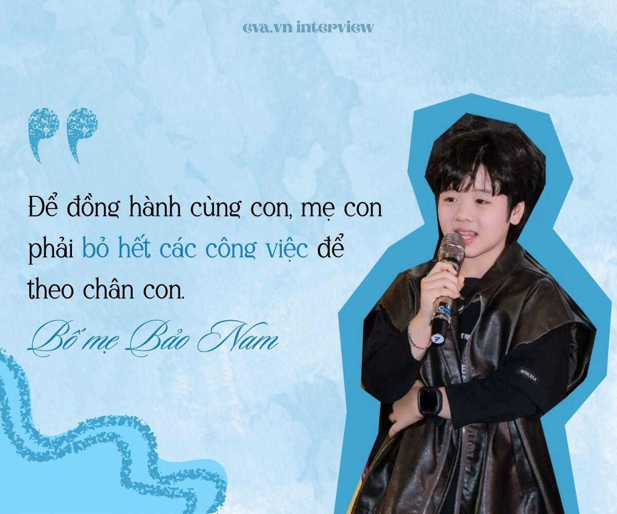 Mẹ của Bảo Nam luôn đồng hành sát sao để chăm sóc sức khỏe và cân bằng lịch học cho con.