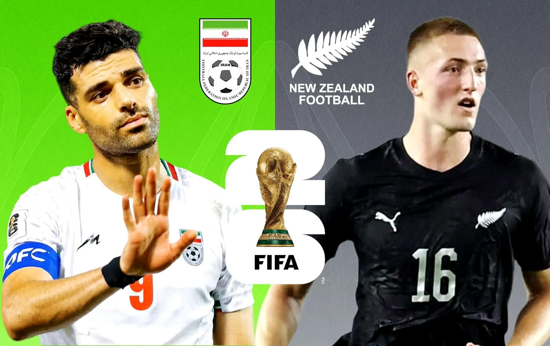 Kênh, link trực tiếp Iran vs New Zealand lúc 8h 16/6/2026 