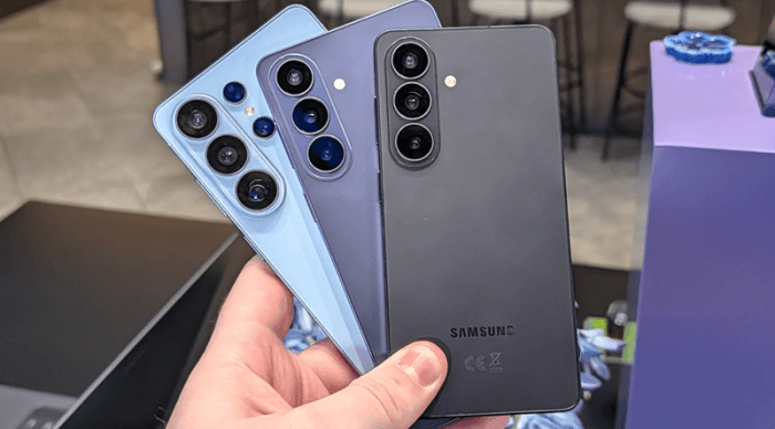 Thiết kế siêu mỏng của dòng Galaxy S26 tiêu chuẩn
