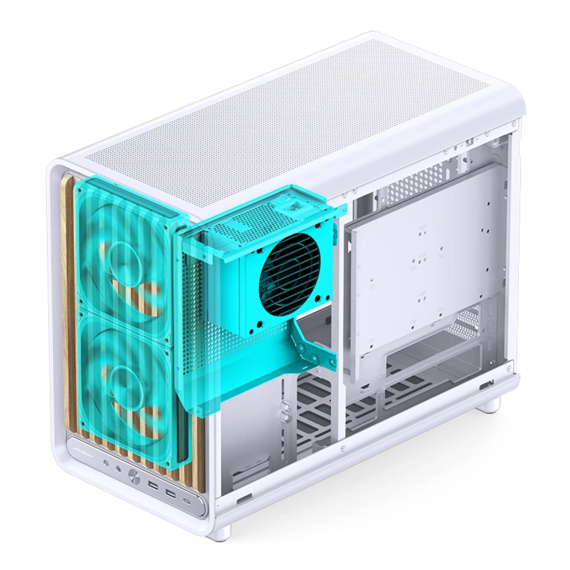 Cách bố trí linh kiện tối ưu bên trong vỏ case Micro-ATX.