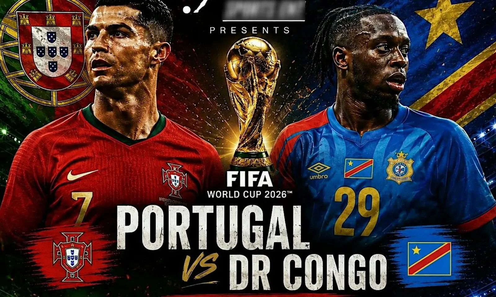 Trực tiếp tỉ số Bồ Đào Nha vs Congo 