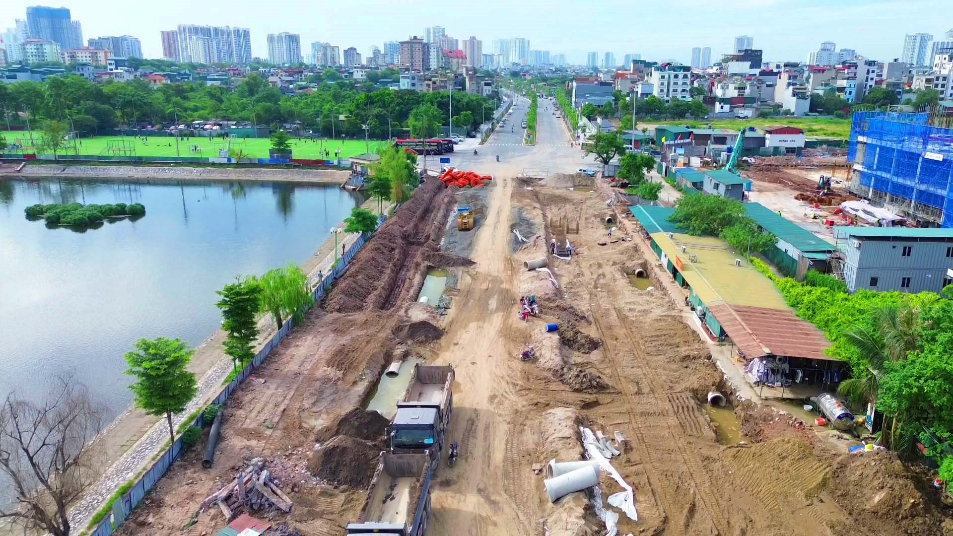 Mặt bằng dự án Vành đai 2,5 đã được dọn dẹp sau khi phá dỡ công trình
