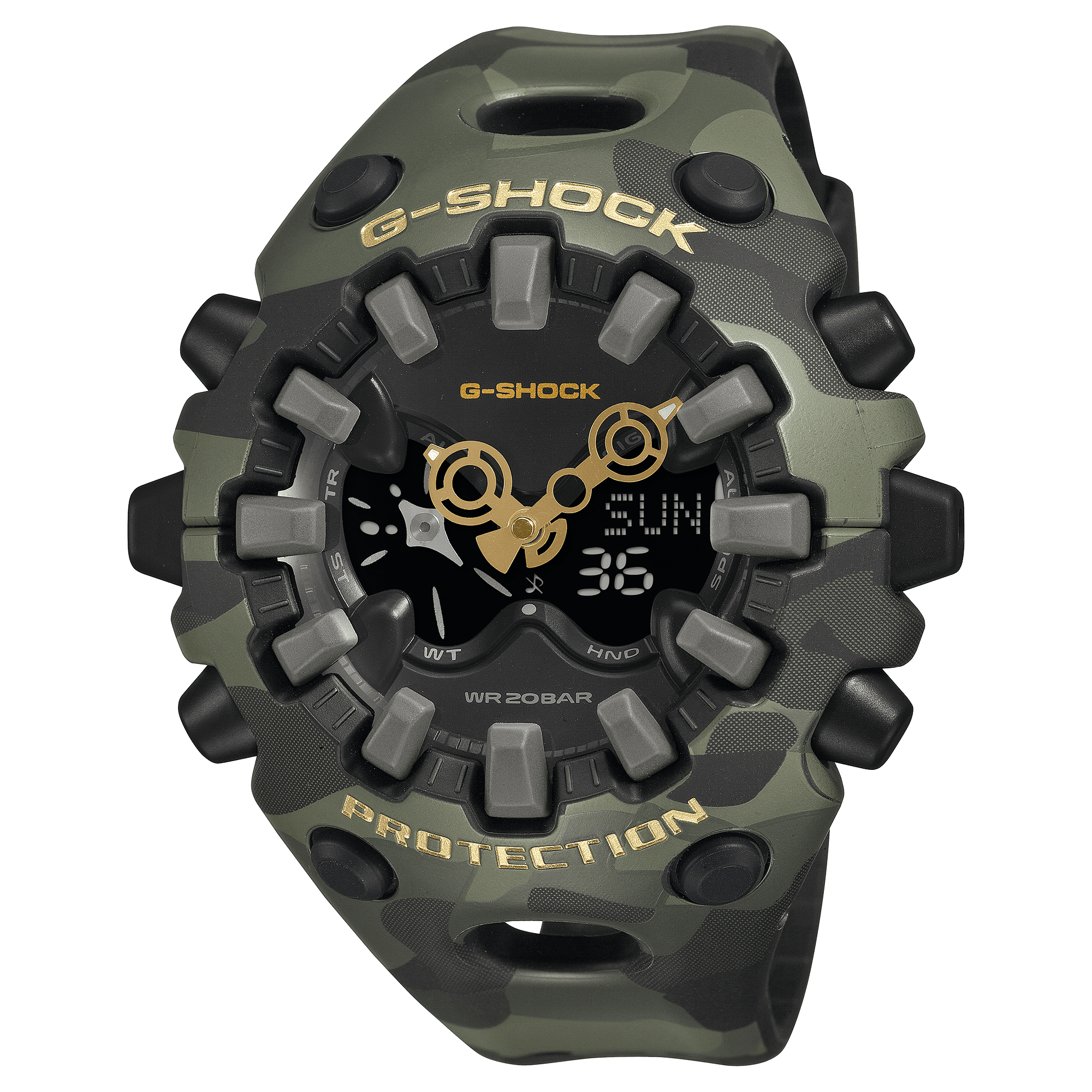 Đồng hồ Casio GA-V01CMG-3A với thời lượng pin 10 năm.