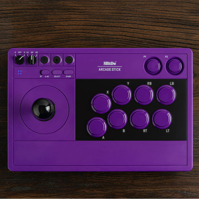 Phiên bản 8BitDo Arcade Stick màu tím hiện đã có mặt trên Amazon và website của hãng