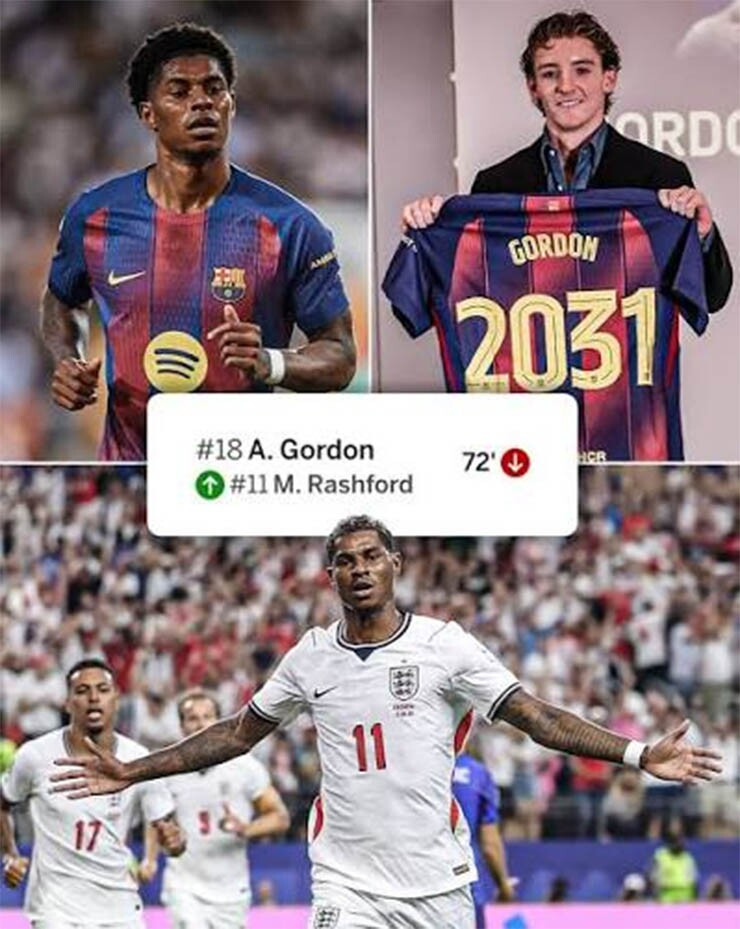 Các CĐV Barcelona ủng hộ Rashford nhiều hơn
