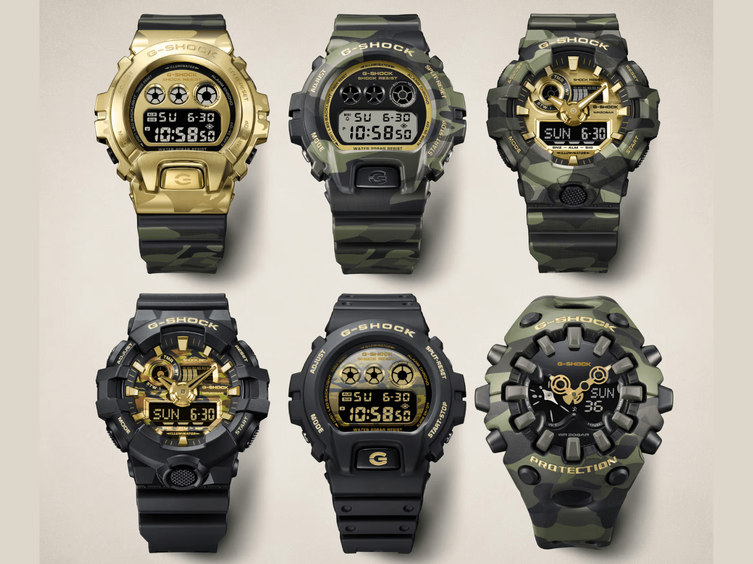 Bộ sưu tập đồng hồ Casio G-Shock Bold Camo mới ra mắt.