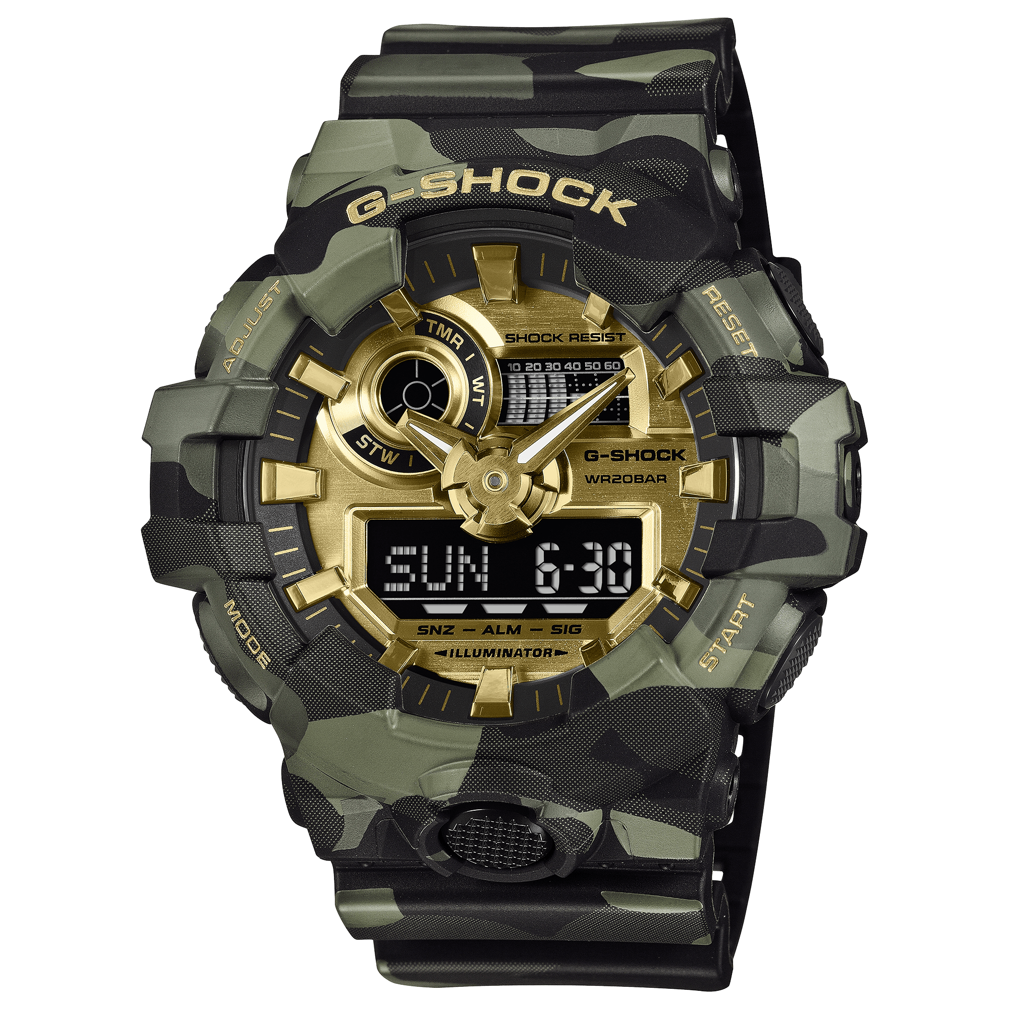 Mẫu đồng hồ Casio GA-700CMG-3A.
