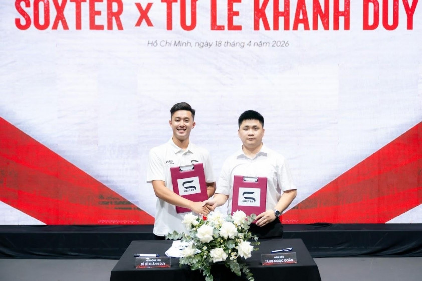 Vận động viên Từ Lê Khánh Duy ký kết trở thành đại sứ thương hiệu Soxter