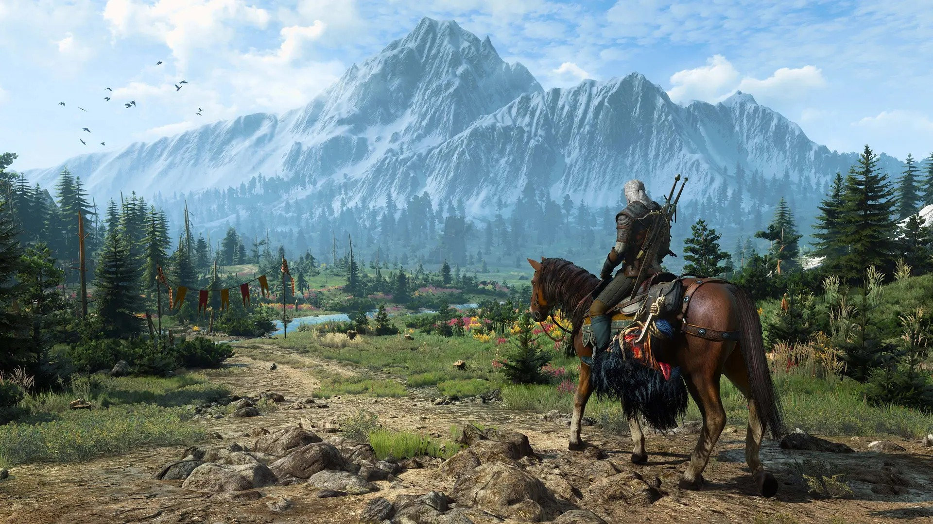 Hình ảnh thực tế trong trò chơi The Witcher 3: Wild Hunt.