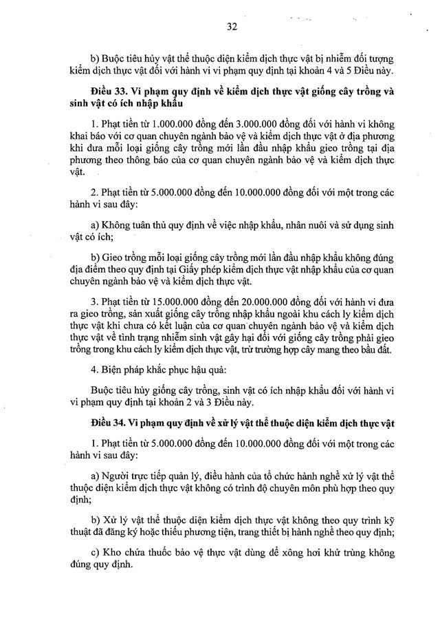 TOÀN VĂN: Nghị định 214/2026/NĐ-CP xử phạt vi phạm hành chính về trồng trọt, bảo vệ và kiểm dịch thực vật- Ảnh 32.