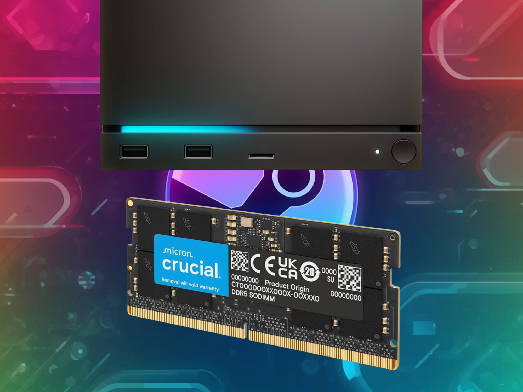 Steam Machine được trang bị một thanh RAM DDR5 đơn kênh
