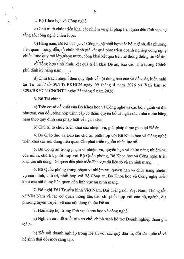 Hình thành TỐI THIỂU 10 DOANH NGHIỆP CÔNG NGHỆ CHIẾN LƯỢC QUY MÔ LỚN đến năm 2030- Ảnh 9.