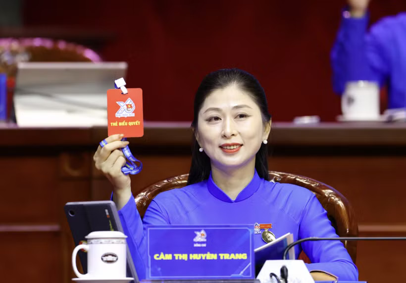 Đại biểu tham dự Đại hội Đoàn toàn quốc lần thứ XIII. (Ảnh: PV/Vietnam+)