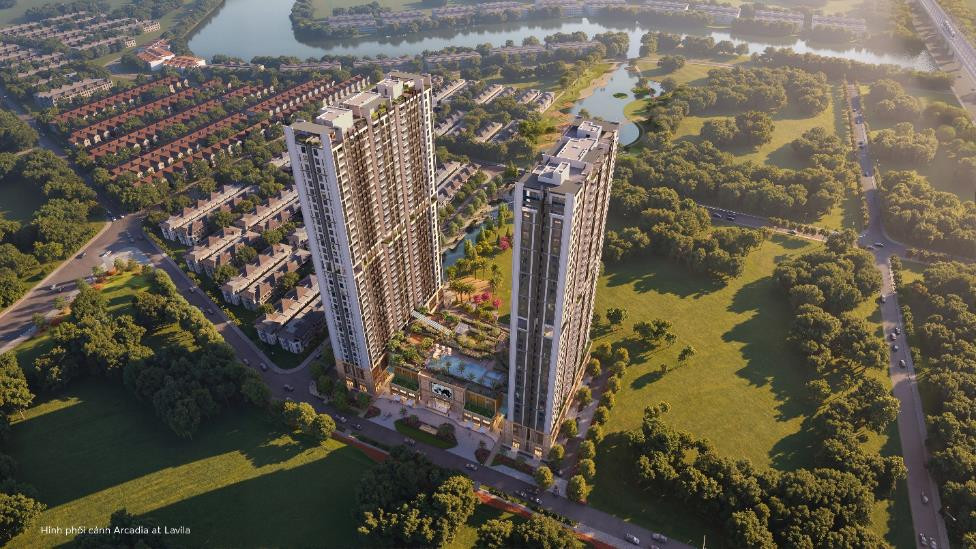 Phối cảnh phân khu căn hộ Arcadia at Lavila