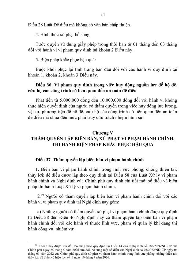 Văn bản hợp nhất 68/VBHN-BNNMT về xử phạt vi phạm hành chính lĩnh vực phòng chống thiên tai- Ảnh 34.