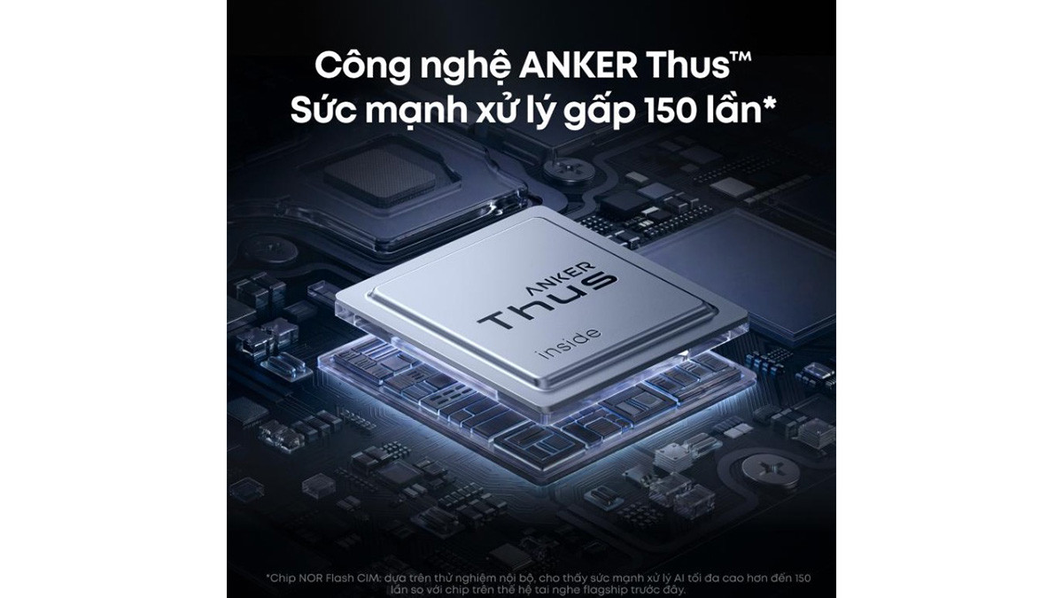 Chip AI THUS trên tai nghe Anker