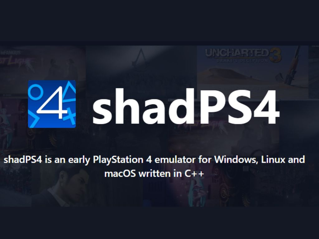 Giao diện trang web chính thức của trình giả lập ShadPS4