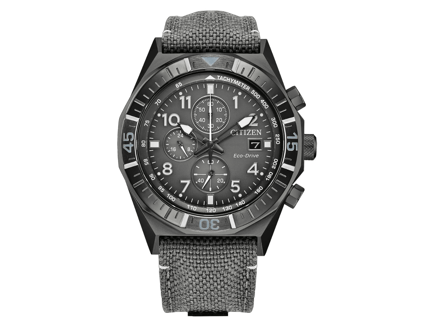 Đồng hồ Citizen CA0897-04H phiên bản dây nylon màu xám