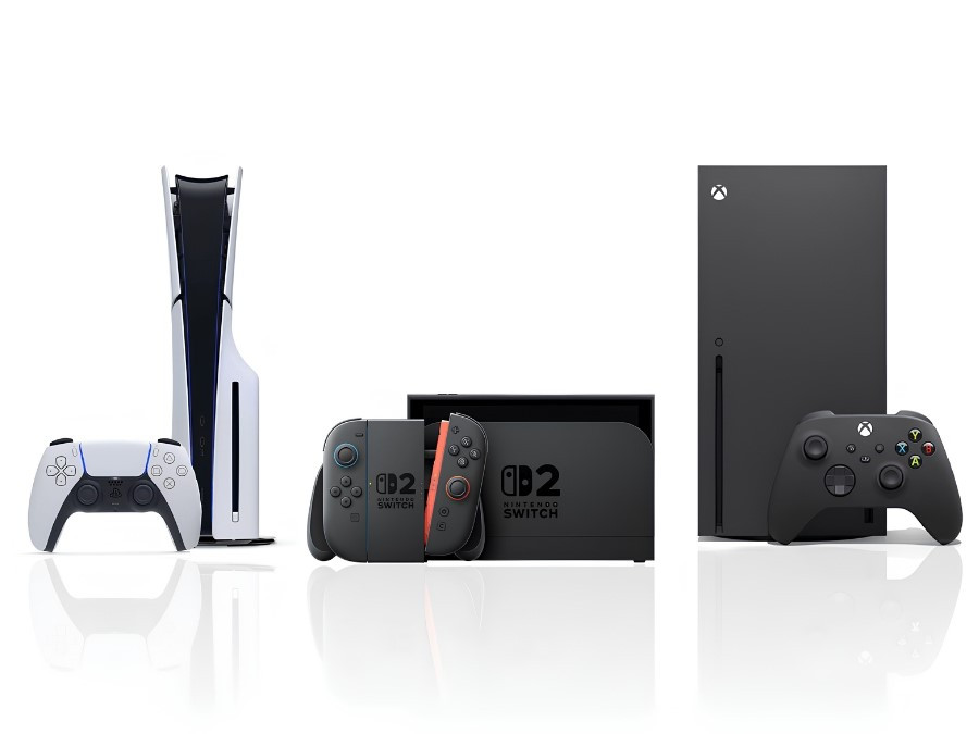Các dòng máy chơi game phổ biến như PS5, Switch 2 và Xbox Series X